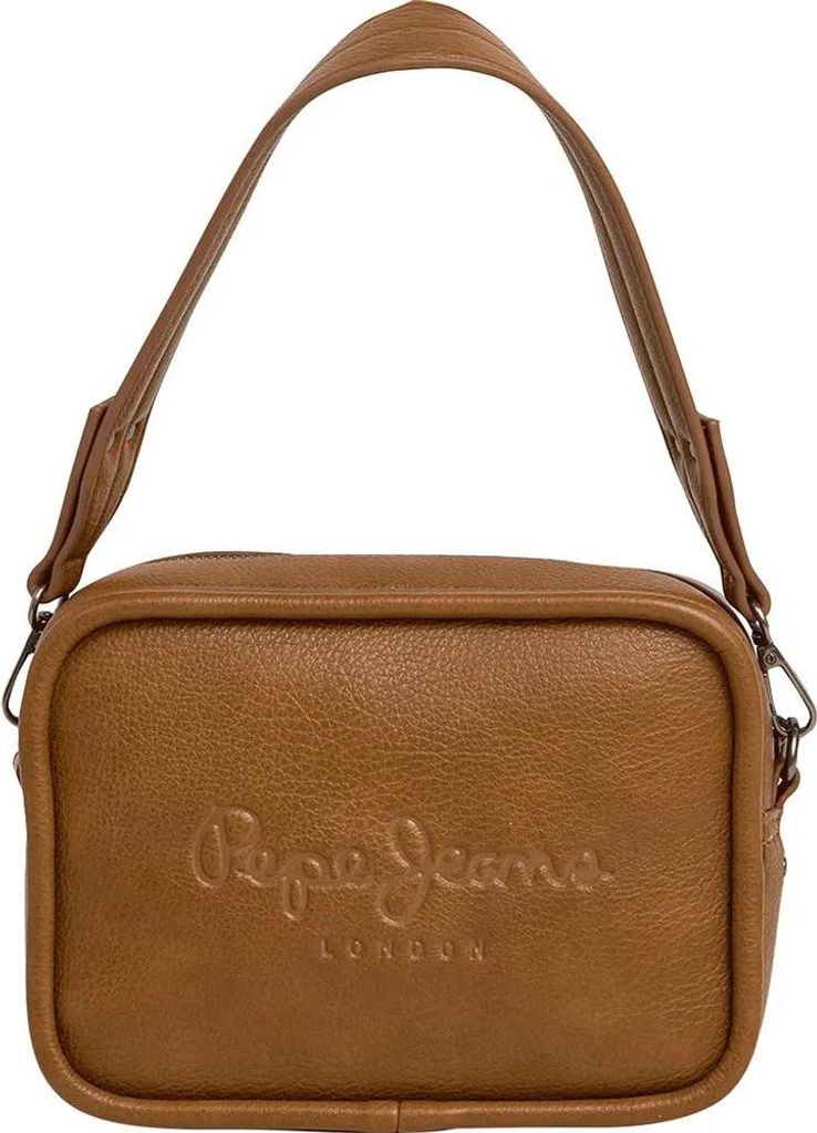 Pepe Jeans Bassy Code Schultertasche Braun Braun One Size