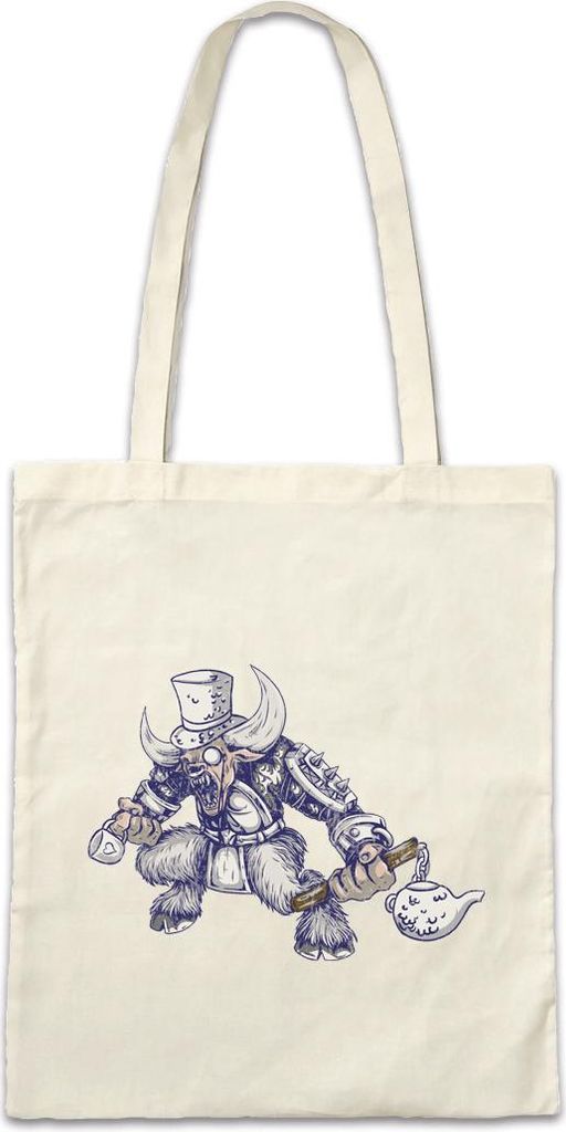 Urban Backwoods Tea Monster, Stofftasche, Farbe: Beige