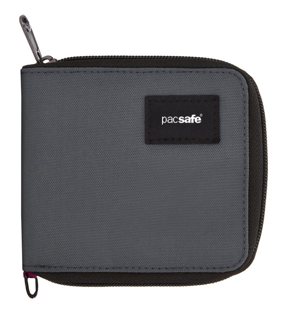 Portafoglio con cerniera Pacsafe Rfidsafe in ardesia Immagine del prodotto 