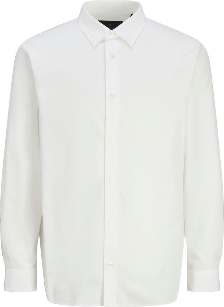 JACK & JONES Langarm Business-Hemd mit Kentkragen und Knopfleiste Größe: XL