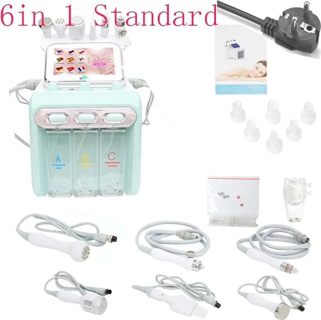 Nettoyeur de peau multifonction et dermabrasion 6 en 1 vert pour UE