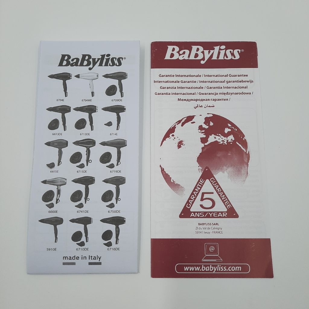 Suszarka do włosów BaByliss 6719DE 2200 W Czarny Zdjęcie produktu 20