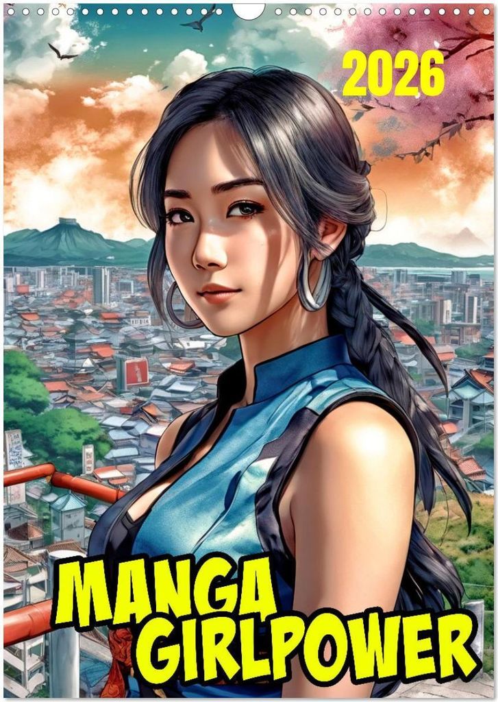 Manga Girlpower (Wandkalender 2026 DIN A3 hoch), CALVENDO Monatskalender