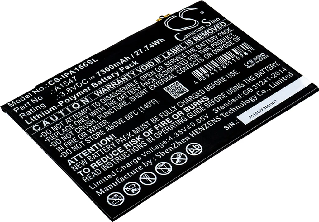 Batteria iPad Air 2 TECHTEK: Basta Spegnimenti Improvvisi! A1547