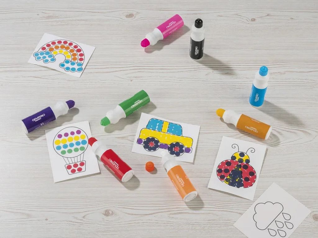 crelando® Dotting-Bastels, 14-teilig, Kinderspielzeug, Produktbild 