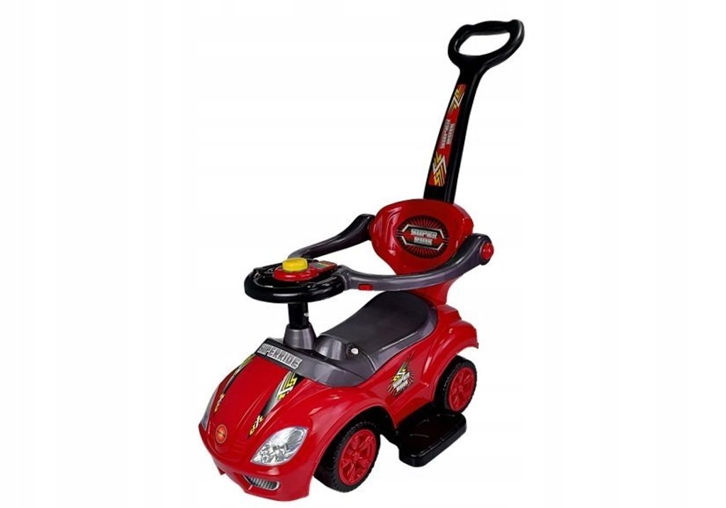 BSD Mega Car Deluxe 381 Rot - Schiebeautofahrer Für Baby