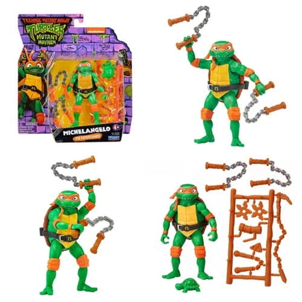 Tartarughe Ninja Actionfigur Michelangelo 11 cm Immagine del prodotto 