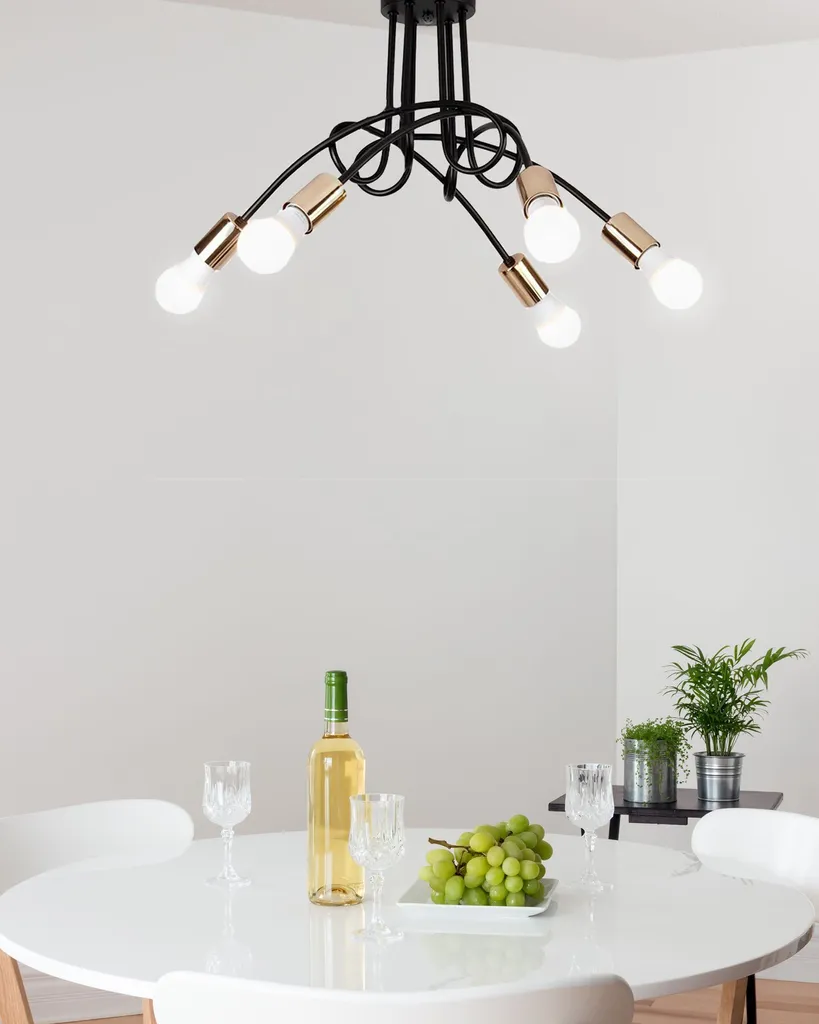 Lampada de Soffitto tooLight App518-5C Paradise Black Gold - 3