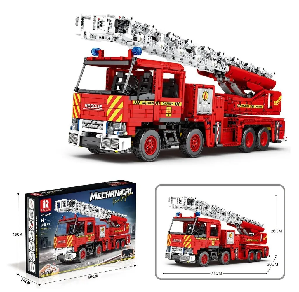 Camion de Pompiers à Construire Reobrix 22005 Jeu de Construction Expert