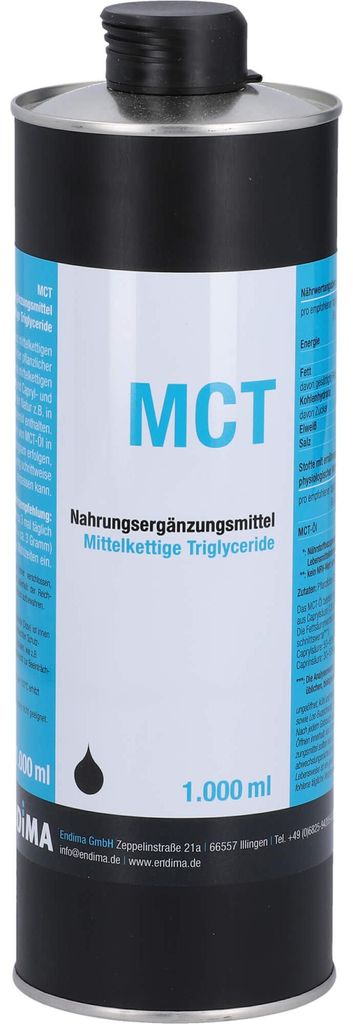 Huile MCT Endima, 1000 ml d'huile Image du produit 