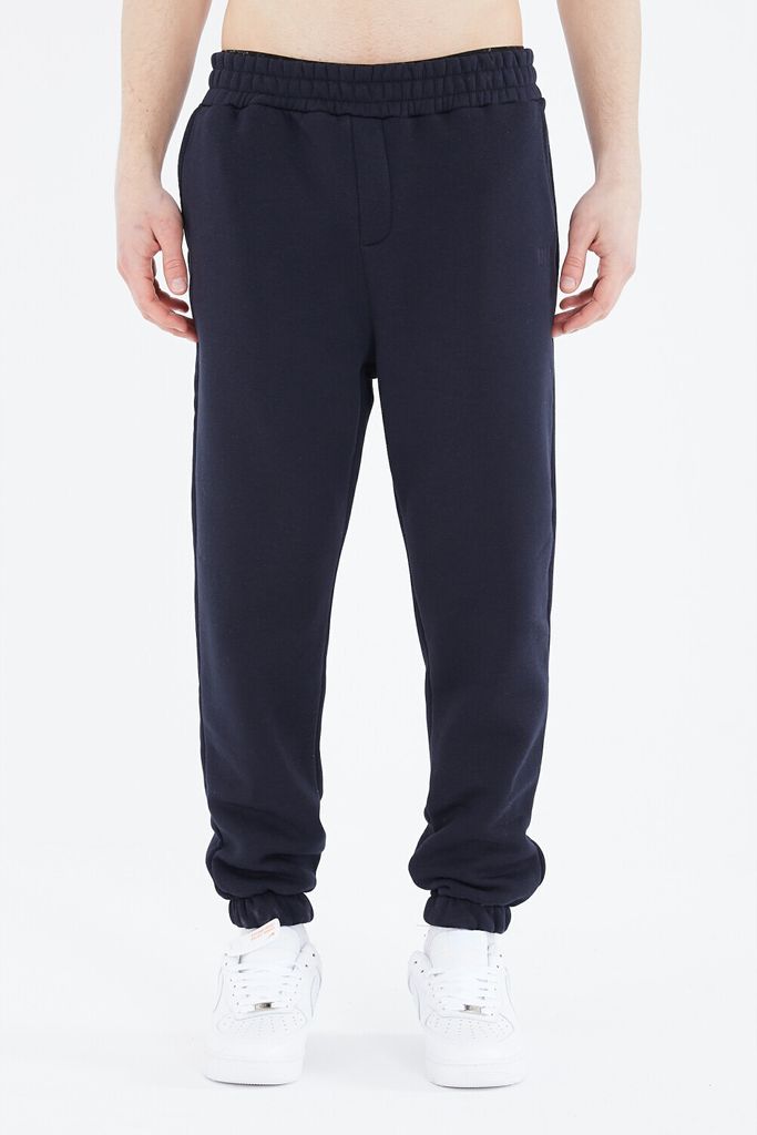 Basic Jogginghose Oversize Fit Baumwolle (XS) Dunkelblau