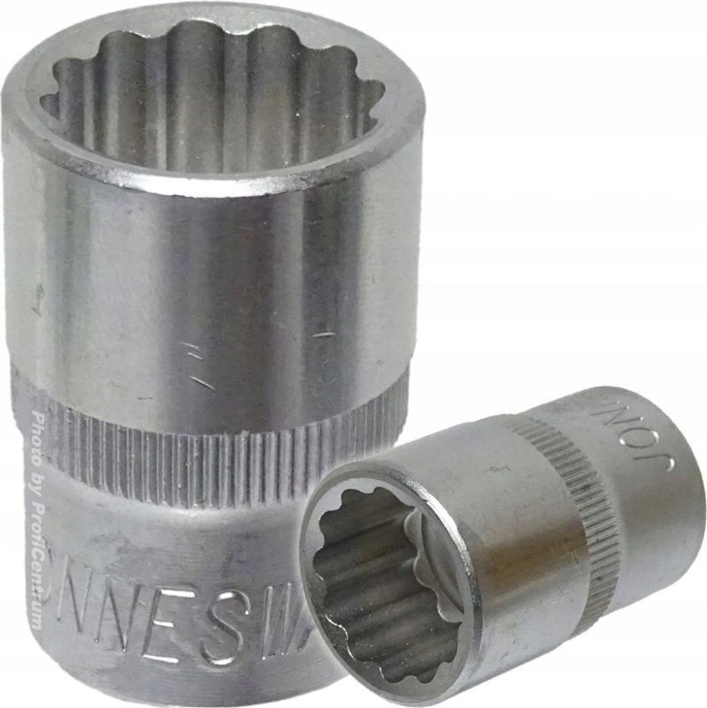 Jonnesway 12-Kant-Steckschlüssel 1/2"" Kurz 16Mm