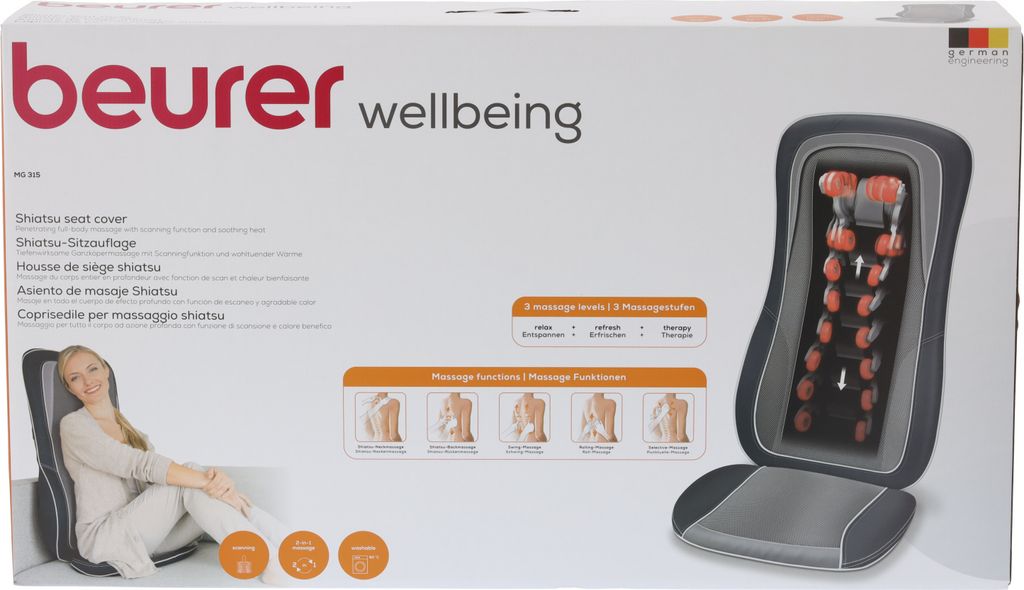 Beurer MG 315 Shiatsu Massage-Sitzauflage, elektrisches Produktbild 