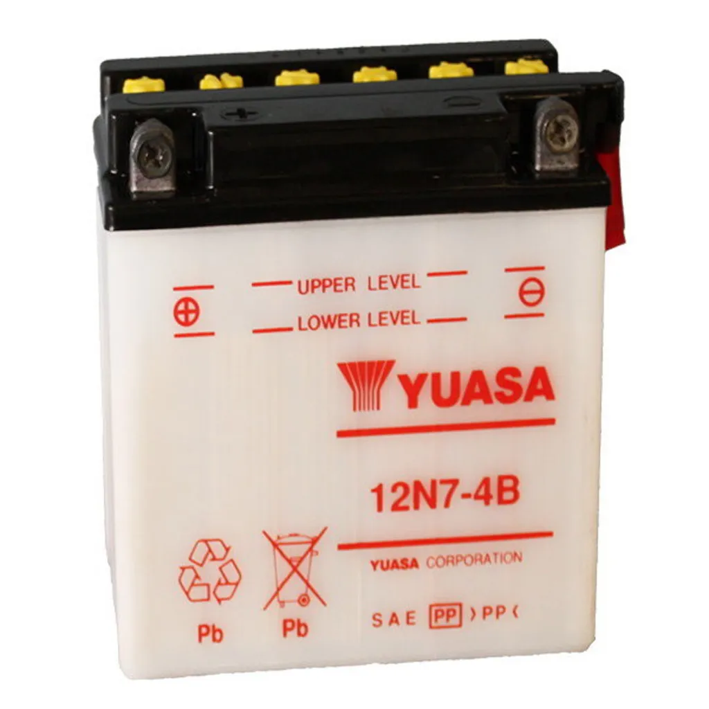 Batterie moto 12V 7Ah Yuasa 12N7-4B idéale Kawasaki H1 Mach3 500