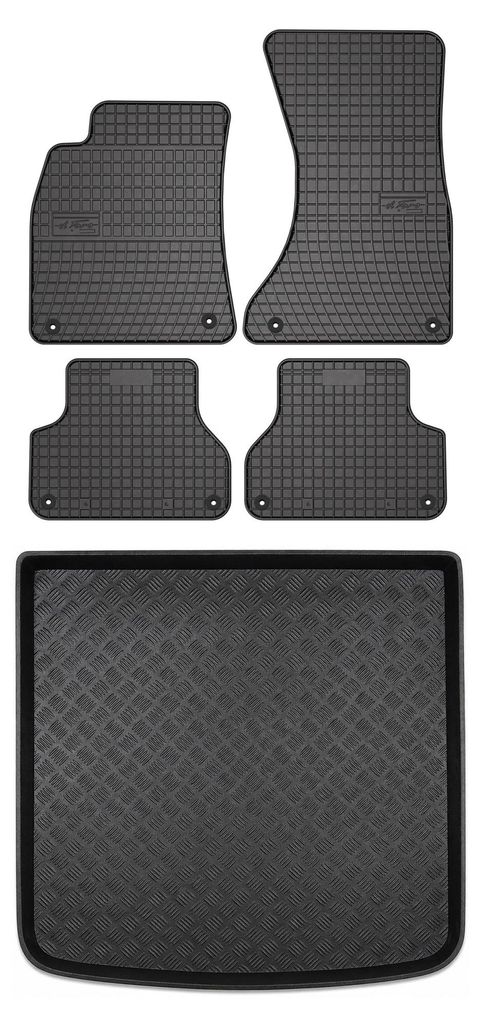 Gumové autokoberce SolidPRO + vaňa kufra pre: Audi A4 B9 Obrázok produktu 