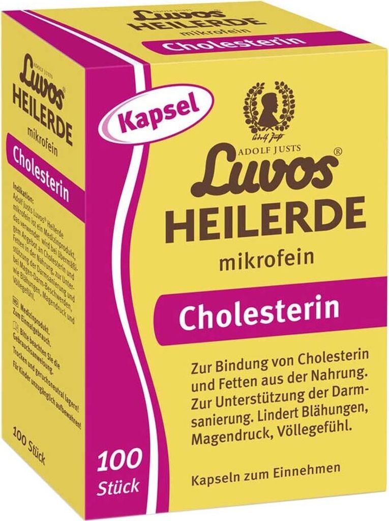 Heilerde - Mikrofein Cholesterin 100 Kapseln 90g Produktbild 