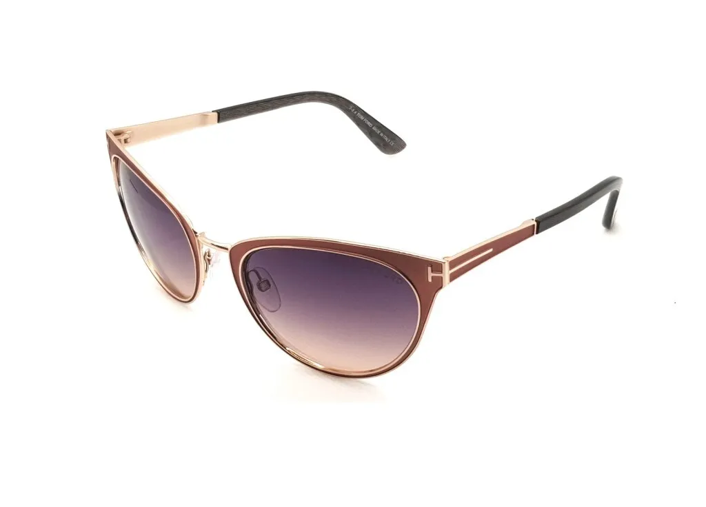 Tom Ford Nina FT0373S 74B Occhiali da Sole Donna Rosa Gatto | Luxury - 2