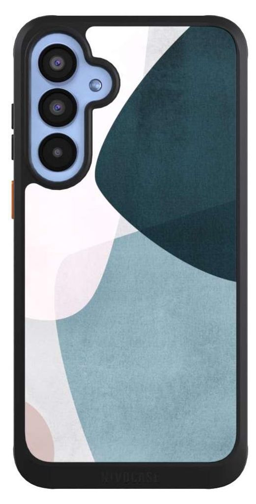NIVOCASE Hülle für Samsung Galaxy A55 5G Handyhülle NIVOcore Case Schwarz Boho Malerei Muster
