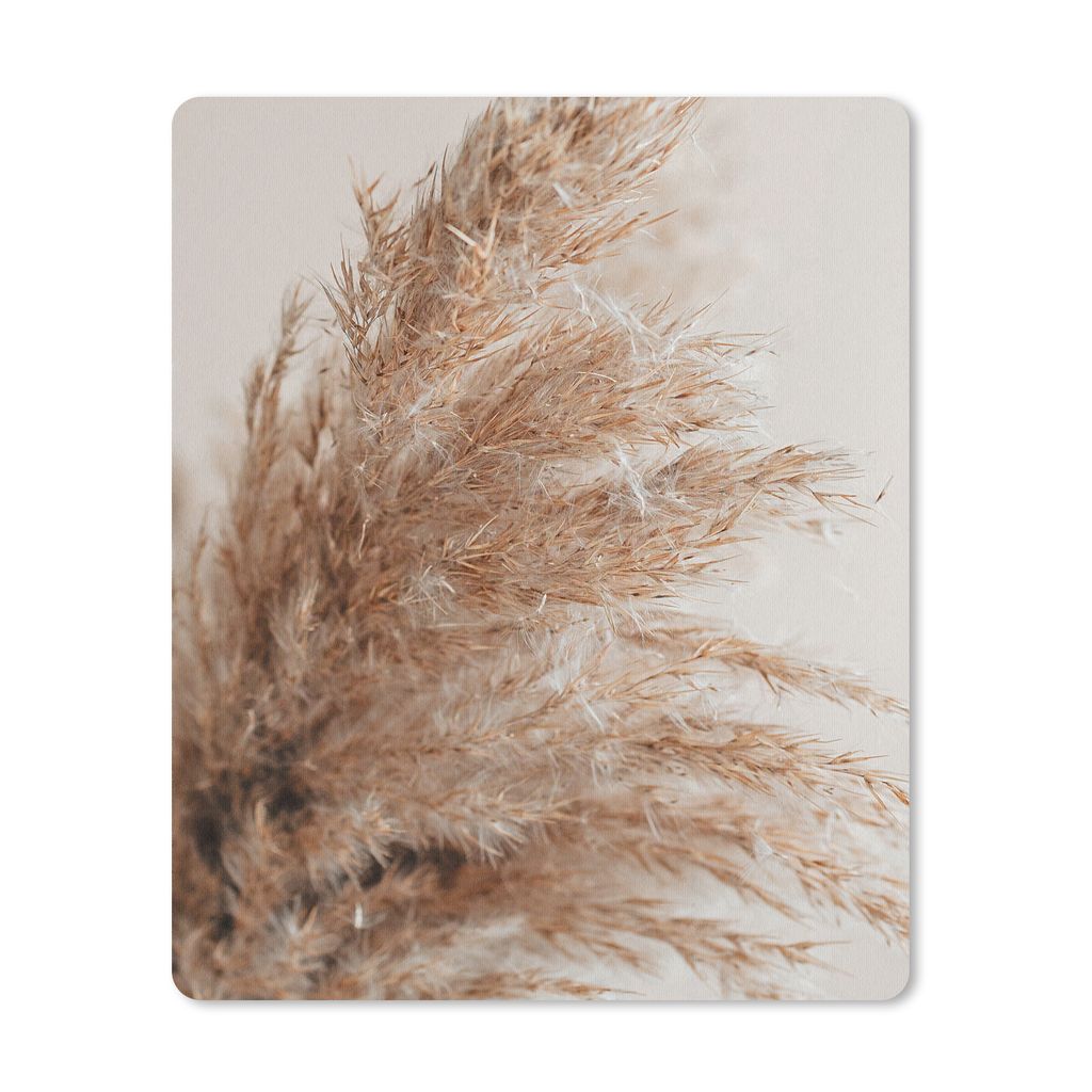 MuchoWow Mauspad Mousepad Gras - Pflanzen - Natur - Pampasgras 30x40 cm - Mousepads - Maus Mat - Pad - Mausunterlage - Mausmatten