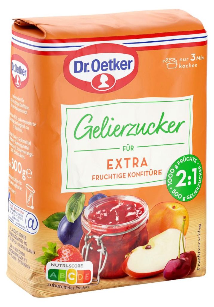 Dr. Oetker 130355007 Dr. Oetker EXTRA 2:1 Gelierzucker, Zdjęcie produktu 
