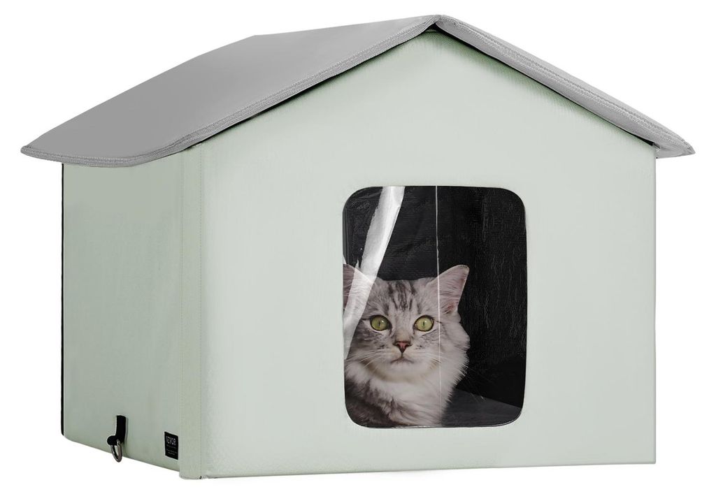 Caseta para gatos con calefacción VEVOR, refugio para gatos Imagen del producto 