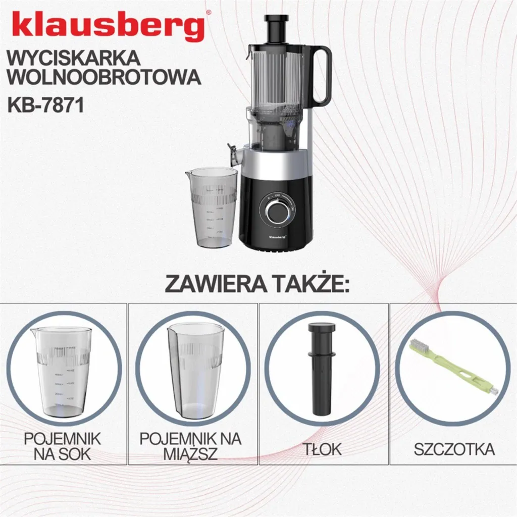 Extracteur de Jus d'Orange Klausberg 60038 Idéal pour Petit-Déjeuner