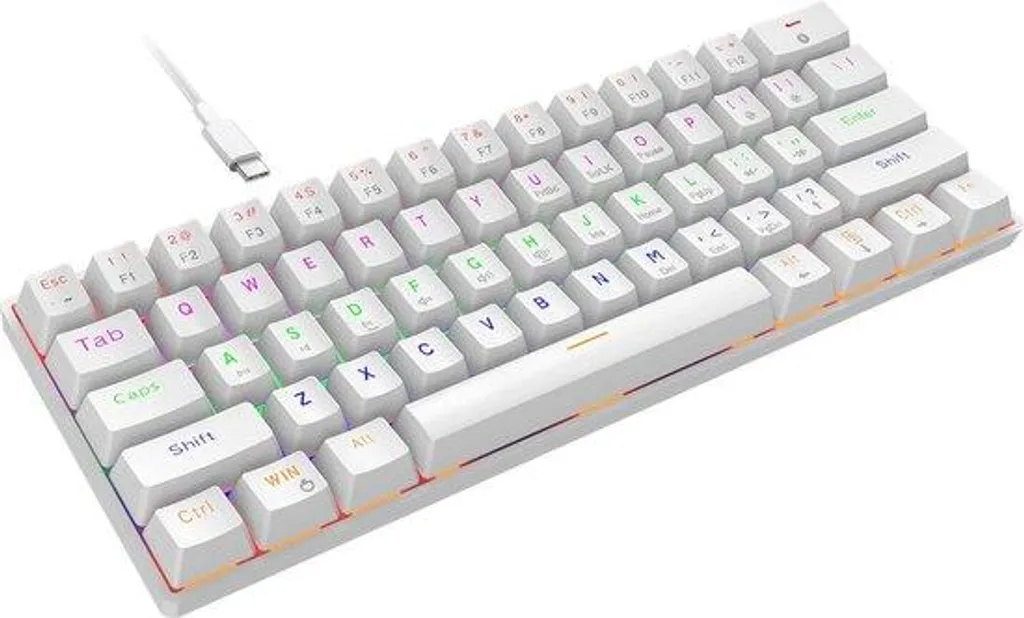 Clavier Gamer Mécanique 62 Touches RGB pour PC et Consoles de Jeux Vidéo