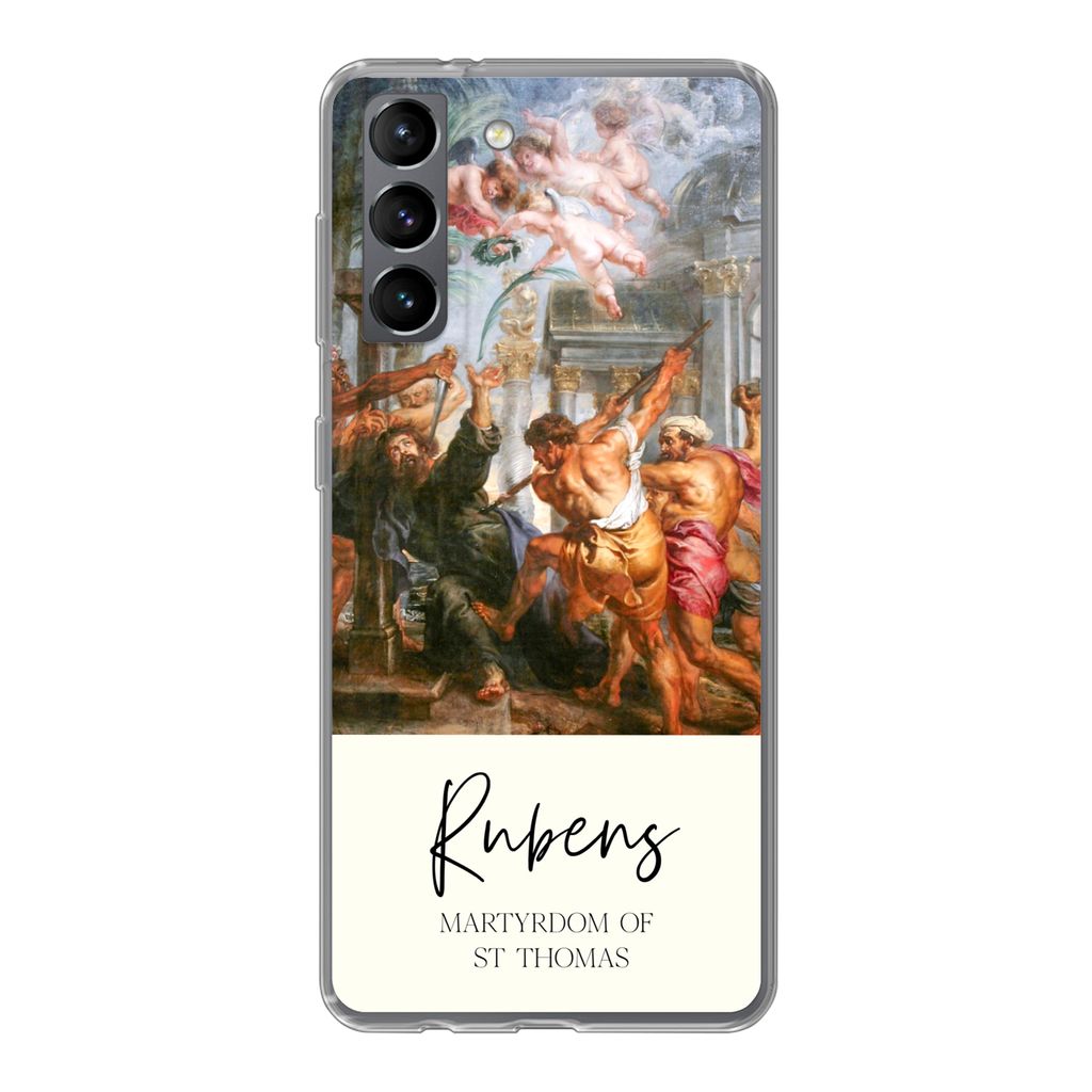 MuchoWow Handyhülle Schutzhülle Hülle für Samsung Galaxy S21 Barock - Kunst - Rubens Silikon Softcase Handy Hülle - Softcase