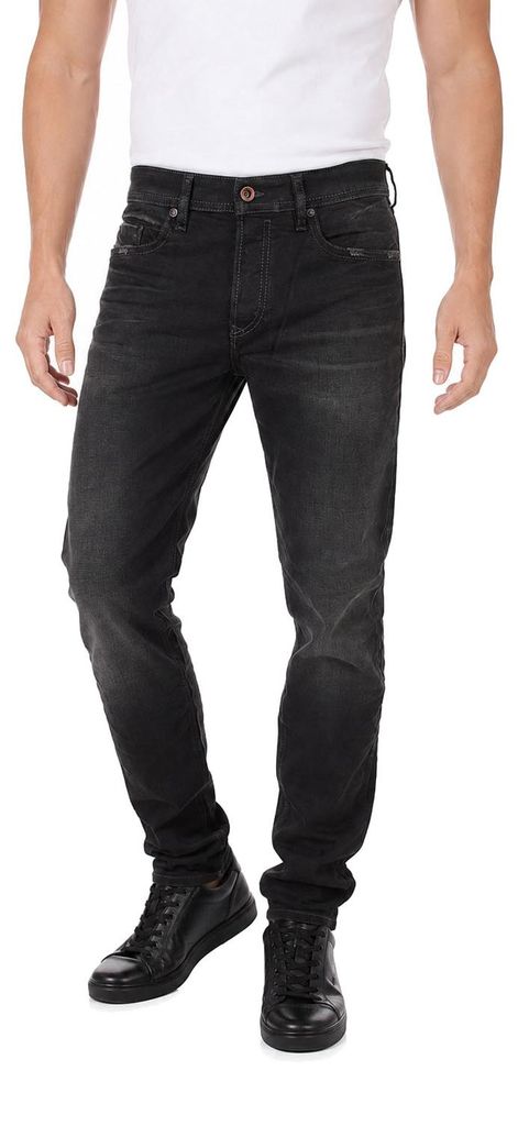 Diesel Buster 0666Q Herren Jeans Hose Slim Tapered