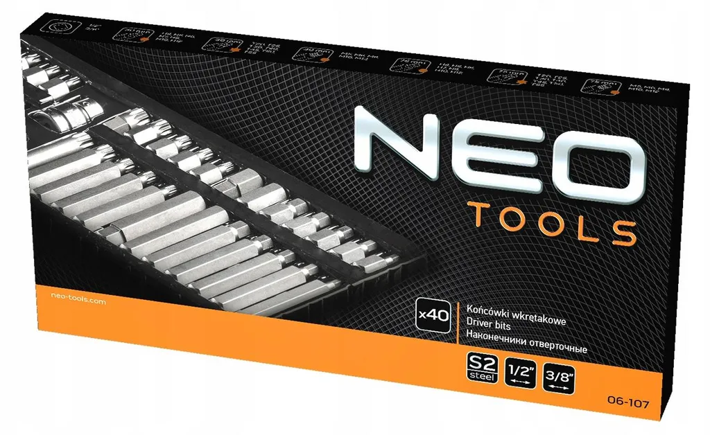 Embouts de tournevis NEO TOOLS 40 pcs : fini les vis cassées ou foirées !