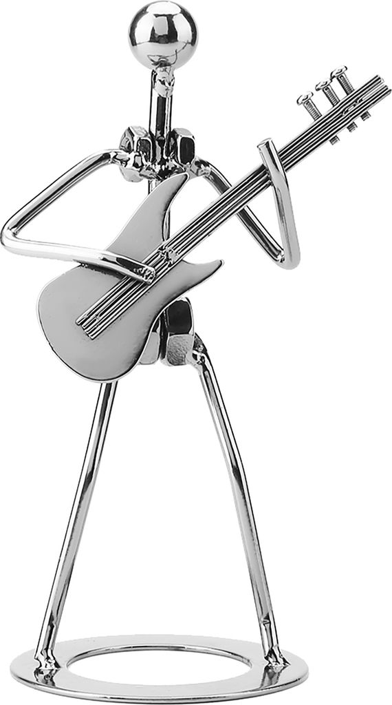 Musikspieler, Sammlerstück, Geschenk, Eisen-Gitarrenspieler-Figur, Dekoration