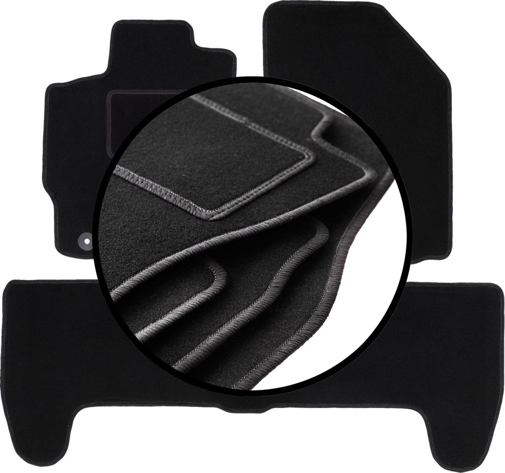 Komplettset Veloursmatten für: Toyota Yaris II Schrägheck (2005-2011)