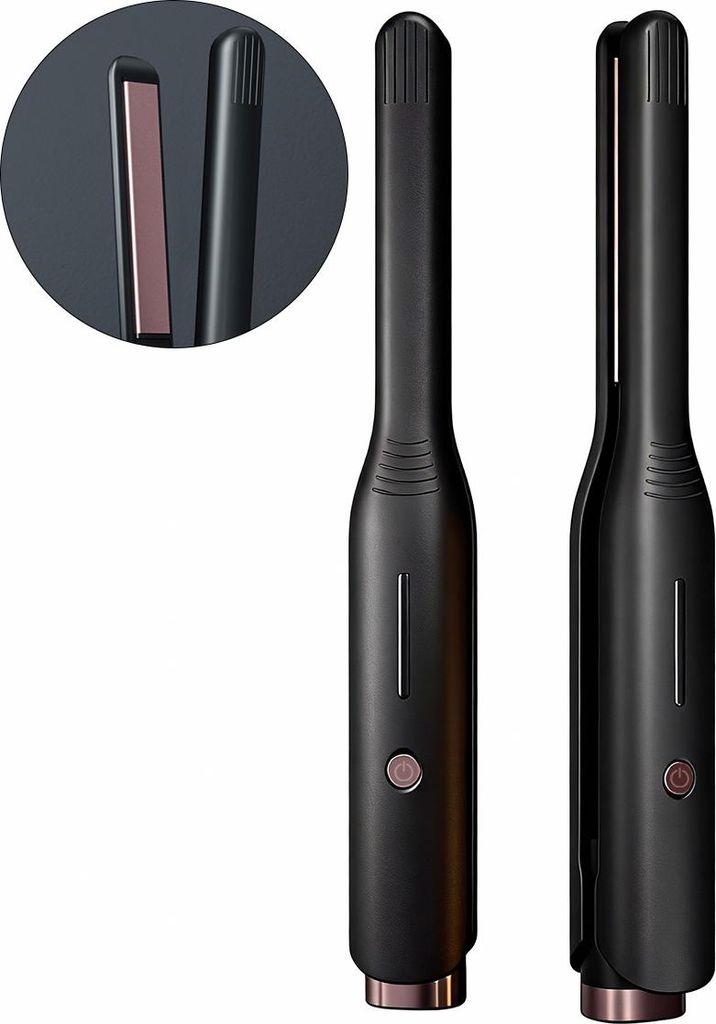 Mini Haarglätter für kurze Haare & Bart, 2in1 Glätten & Produktbild 
