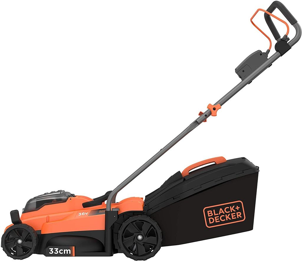 Black + Decker 36V 33CM Akku-Rasenmäher, 2 x 2,5 Ah Akkus, Produktbild 