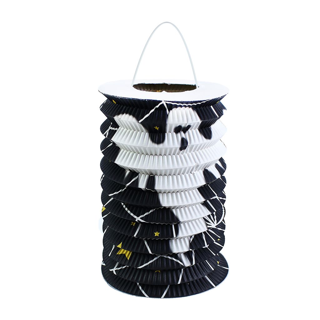RAPPA Schwarze Halloween Geisterlaterne 15 cm Produktbild 