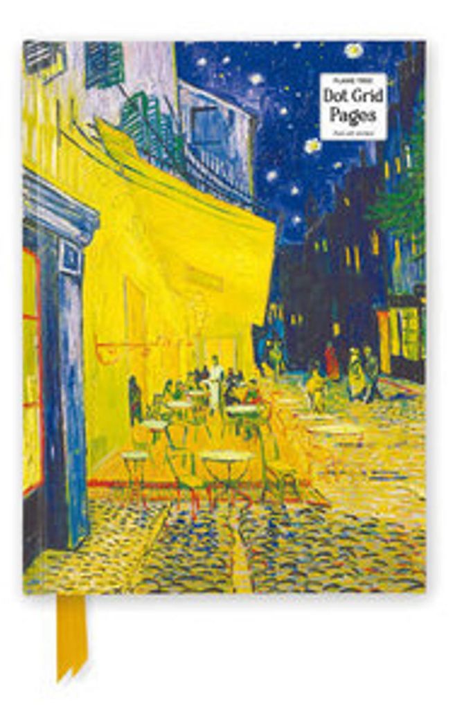 Vincent Van Gogh: Café Terrace (Foiled Dot Grid Journal)