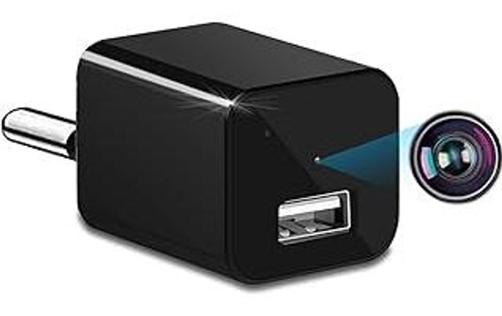 Überwachungskameras, HD 1080P Mini Kamera USB Ladegerät Überwachungskamera, Videorecorder, Kontinuierliche Aufzeichnung und Bewegungserkennung, ...