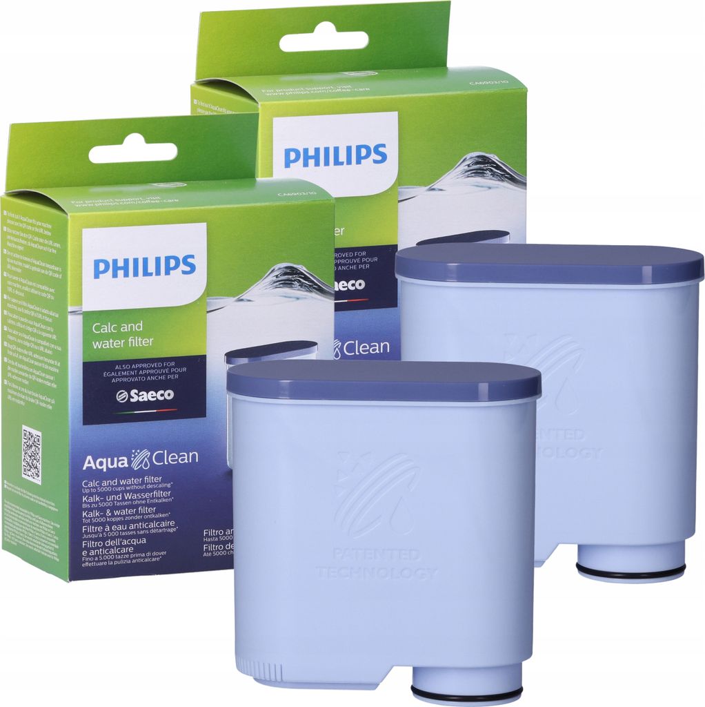 Philips 2 x Ersatzwasserfilter Kaffeevollautomat für Philips Aqua Clean CA6903