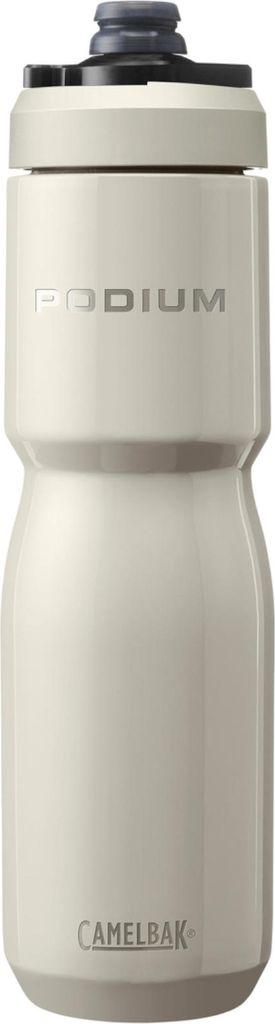 A studio shot of a Camelbak Podium water bottle.