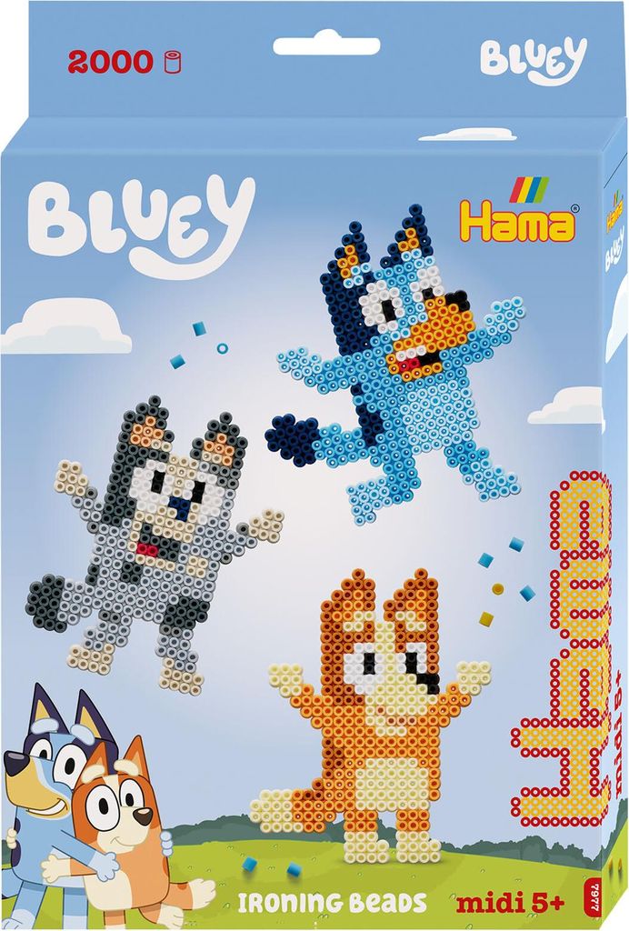Hama Geschenkpackung Bluey 2000 Midi-Bügelperlen
