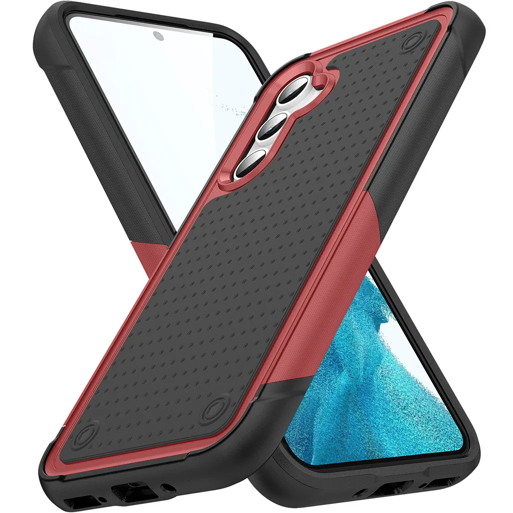 Migliore Offerta Cover Samsung A54 5G Militare Rosso-Nera 2in1