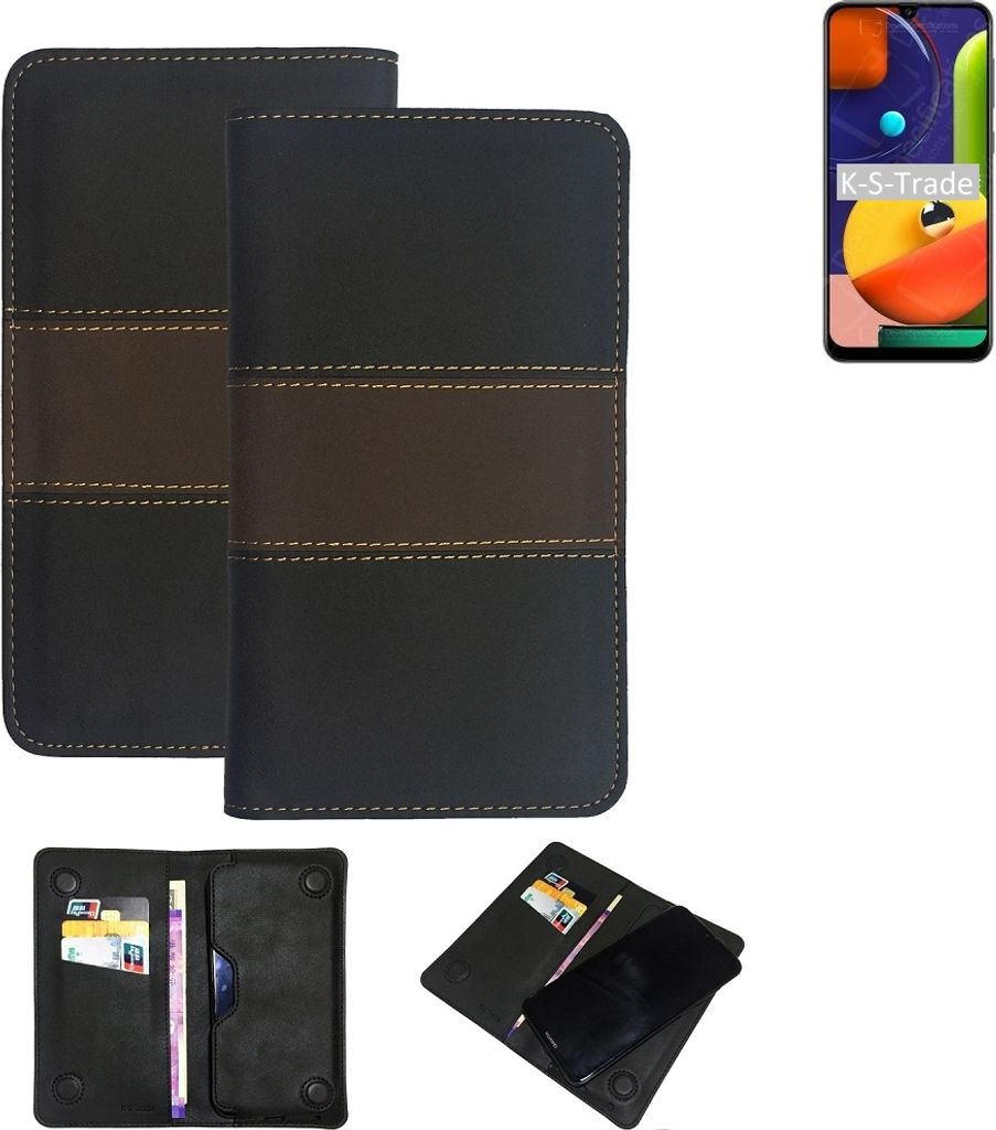 K-S-Trade Hülle Handyhülle kompatibel mit Samsung Galaxy A50s Schutzhülle Walletcase Bookstyle Tasche Schutz Case Handytasche Wallet Cover