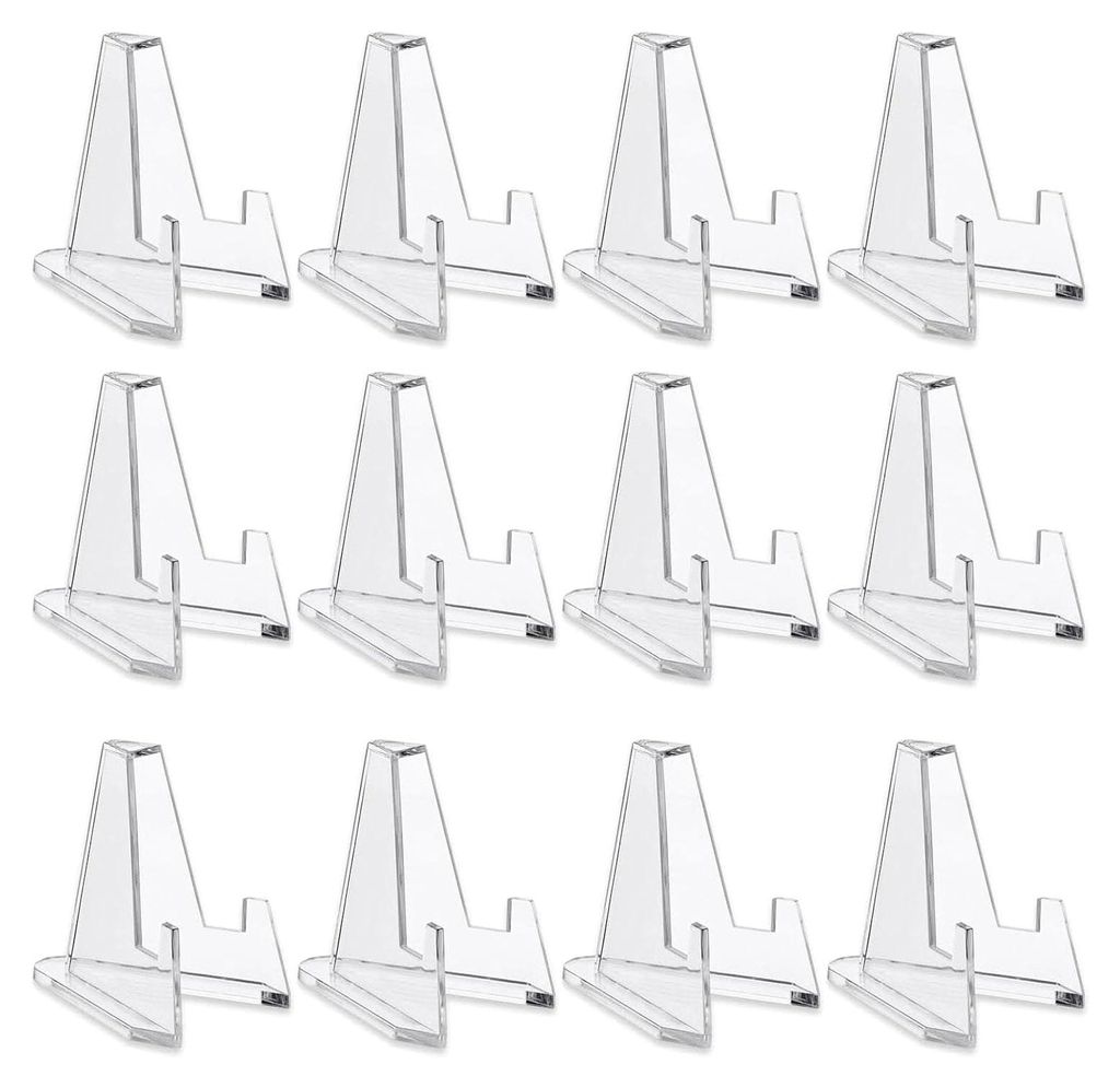 12 Stück Acrylkartenständer für Sammelobjekte