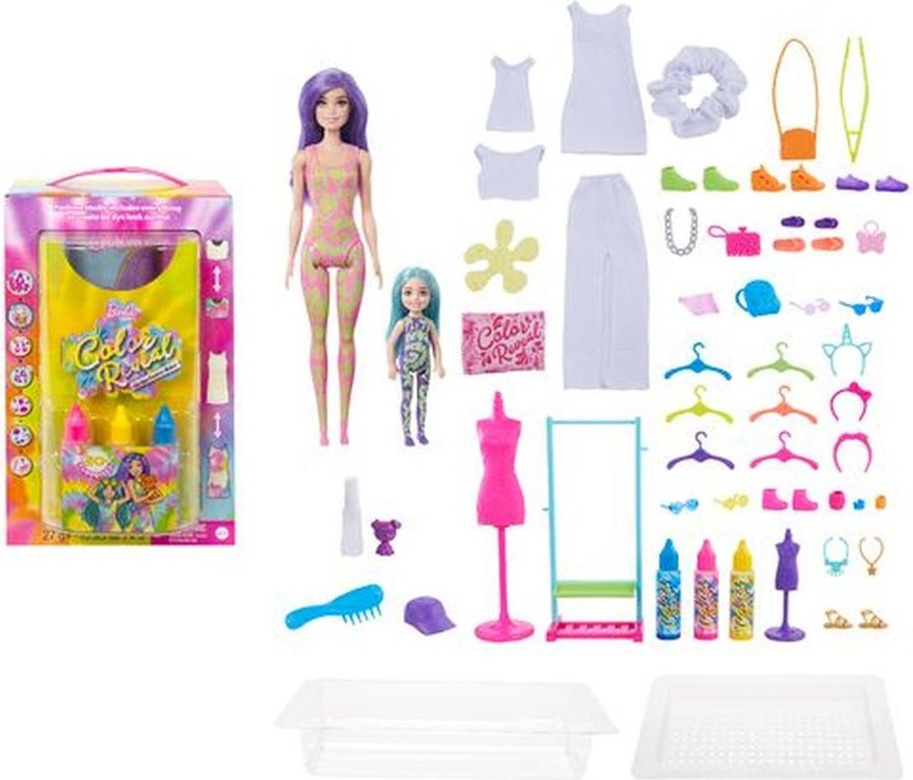 Mattel HCD29 - Barbie Chelsea - Color Reveal - Tie Dye Produktbild 