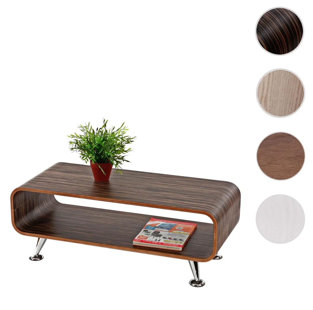 Table basse robuste zébrée 90cm - Solution salon élégant et durable - 4