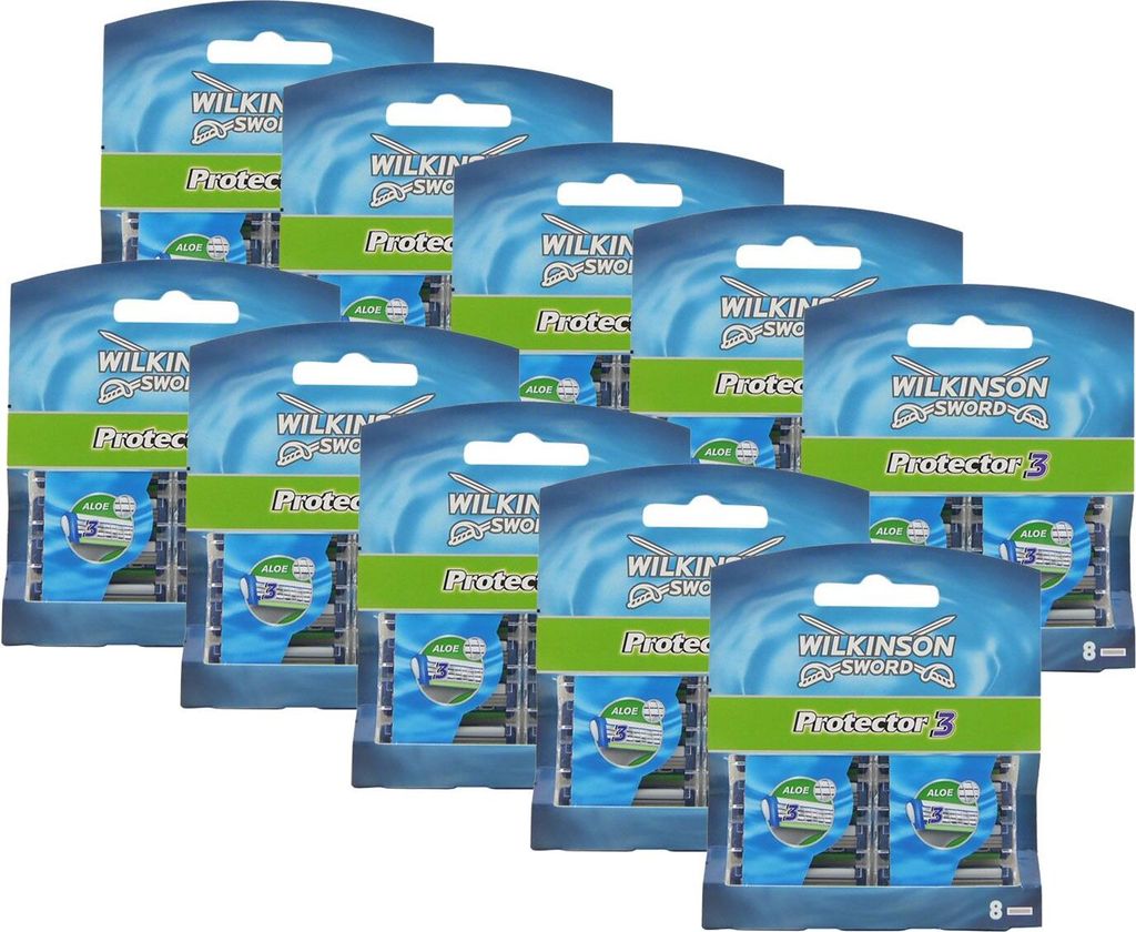 Wilkinson Protector 3 Rasierklingen, 8er Pack x 10 Produktbild 