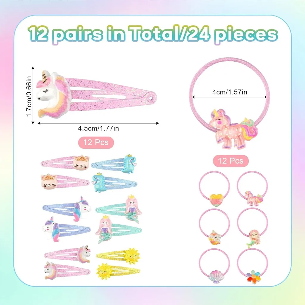 Candygirl 6 fasce per capelli glitterate per ragazze e donne Farfalle Gilrs Fascia per capelli a strisce con paillettes per bambini Accessori per capelli a forma di cuore