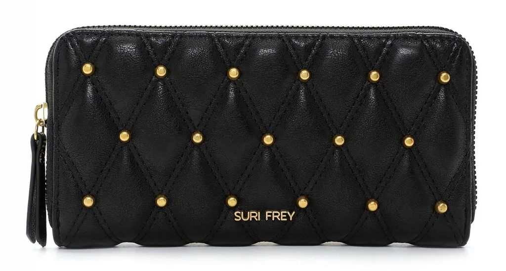 Portafoglio Nero SURI FREY Corey - Must-Have Vegan Zip Around per Lei