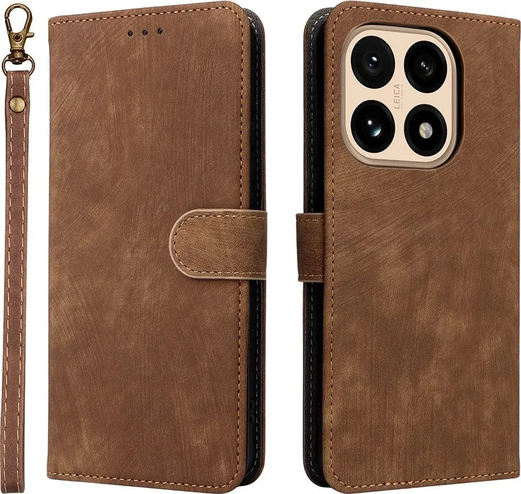 Xiaomi 15T Cover Antiurto Phonesta Vintage Marrone Cordino