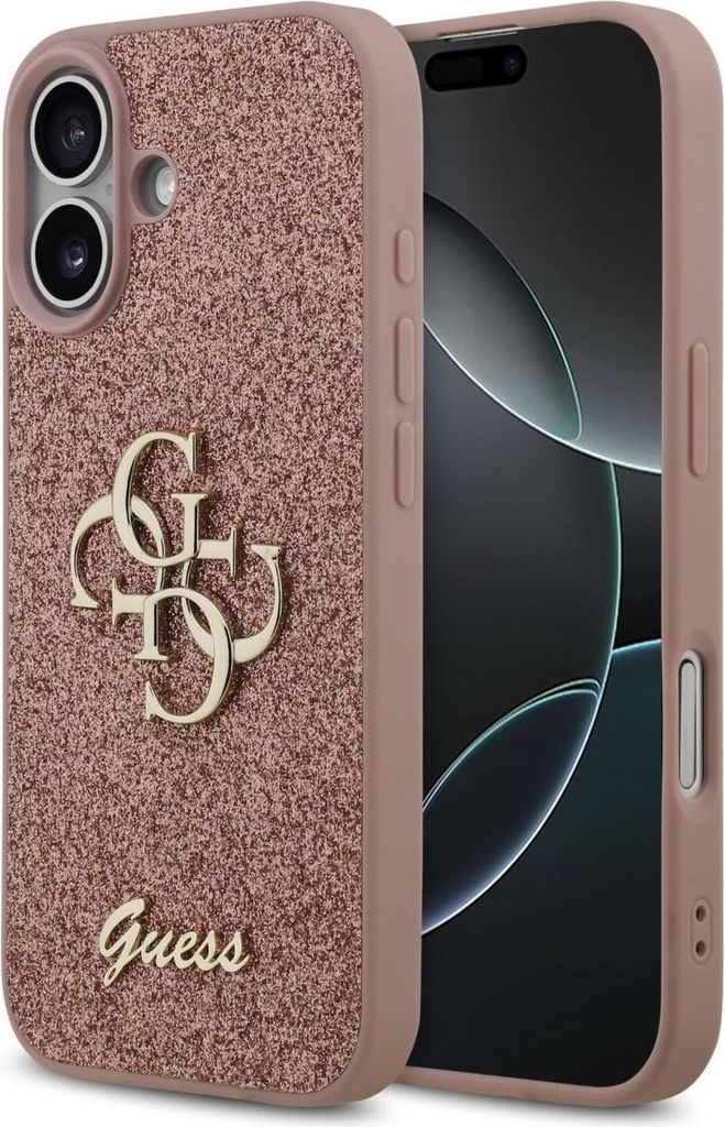 Erraten Sie feste Glitter Big 4G Fall für Iphone 17 - Różowe